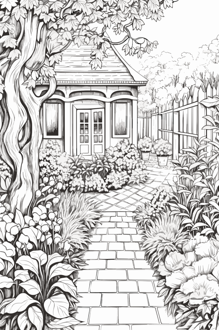  Kostenlose Garten Ausmalbilder - Gartivity.de Bildidee 
